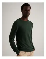 [Blaq] Tristian Textured Knit in Forest