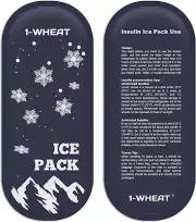 (2 Packs) Insulin Diabetes Gel Ice Packs for Insulated Medication Travel Bag