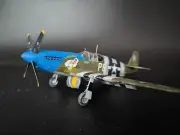 Pro Built P-51B Mustang D-Day 1/48 Scale Model American Aircraft WW2