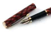SHEAFFER VINTAGE BROWN FASHION MECHANICAL PENCIL & FOUNTAIN PEN SET - Made in US