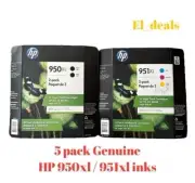 5 Pack HP 950XL 951XL z10 Ink Black Yellow Cyan Magenta 950 951 XL 8600 EXP 2021
