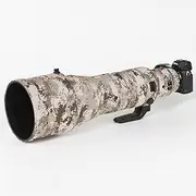 CHASING BIRDS Camouflage Waterproof Lens Coat for Nikon Z 600mm f/4 TC VR S Rainproof Lens Protective Cover (Brown Grid)