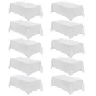 VidaFete Table Cloth 90 * 132inch 10pack Rectangle Tablecloth Polyester, Stai...