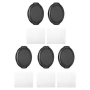 52mm Lens Cap, 5 Pack Sides Pinch Snap Camera Lens Cover for Front Lens