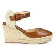 Christian Louboutin Amelina 90 Biscotto Brown Platform Wedge Sandal Heel Pump 40