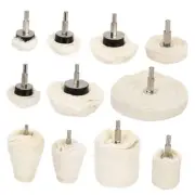 11Pcs Buffing Wheel for Drill, Buffing Pad Polishing Wheel Kits with 0.25" Hex