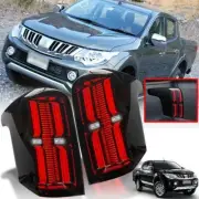 For Mitsubishi L200 Triton 15-18 MQ MR Rear Lights Tail Lamp Smoke LED Pickup (for: Mitsubishi)