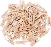 Art Displays Mini Photo Clips 100pcs Wooden Clothespins Home Decor Party Clips