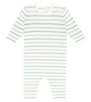 [Bonpoint] Bonpoint Baby Combinaison Carl cotton and wool onesie M 12 multicoloured