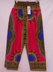 Dashiki Pants African Mens Womens Cotton Aladdin Yoga Harem Unisex One size