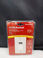 Honeywell EconoSwitch RPLS730B 7-Day Programmable Motor & Light Switch Timer NEW