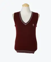 [kpop Idol Look] Wine-colored Vest School Uniform Vest School Uniform Student Uniform