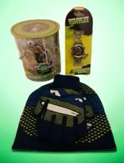 Teenage Mutant Ninja Turtles Beanie & Glove Set LED Watch & Activity Can NWT