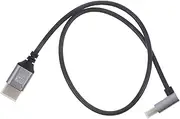 MOLUCKFU 8K High Speed Data Cable Mini Video Wire for Computer TV Projector Angled Connector Aluminum Alloy PVC Cable
