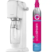 Sodastream ART Starter Pack Soft Fizzy Drink Sparkling Maker Soda Stream Quick Connect White