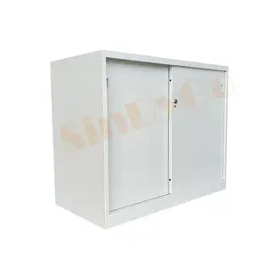 【鑫蘭家具】鐵拉門下置式鋼製公文櫃 H74公分 置物櫃 鐵櫃 收納櫃 可上鎖