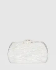 Silver Zoya Clutch Bag