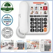 Amplified Corded Phone Senior System 8 Photo Speed Dial Large Buttons