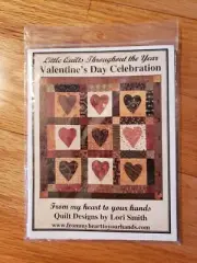 Valentine's Day Little Quilt Kit by Lori Smith 12" X 12" Kit of the Month