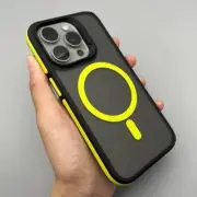 Magnetic Matte Translucent Shockproof Case for iPhone 15 14 13 12 11 Pro Max