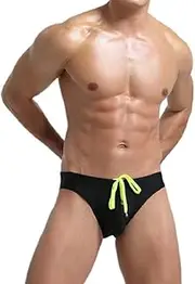 [Generic] Men's Solid Thong Underwear Low Rise T-Back Mens Sexy G-Strings Jockstrap with Adjustable Drawstring Underpants