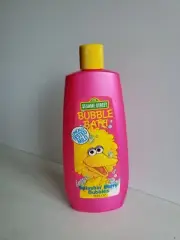 Vintage 1991 Sesame Street Bubble Bath Splashin Berry Bubbles 15 Oz Big Bird HTF
