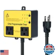 above Ground Pool Timer, Ortis Smart Pool Timer with One-Button Operation, fo