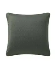 NWT Waterford Garner Reversible Jacquard Euro Pillow Sham Sage Green #87645