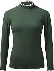 [Generic] Traditional Long Long Sleeve Thermal Shirts for Women Crew Neck Fleece Lined Thermal Tank Tops Vest Winter Tops Thermal Underwear Slim Tops with Button Thermal Underwear Set for Men Cold Weather