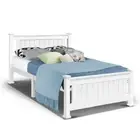 Bed Frame King Single Size Wooden White RIO Artiss