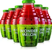Wonder Melon Organic Watermelon Juice with Cucumber & Basil, 8.45Oz (6 Pack) 100