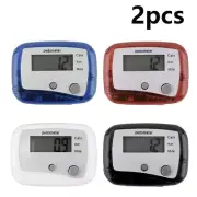 2X Mini Digital LCD Pedometer Run Jogging Step Walking Distance Counter New OZ