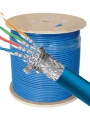 500ft CAT7 S/FTP Riser CM UL Bare Copper Solid 23AWG 600Mhz Fluke Blue NEW