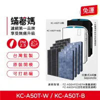 在飛比找momo購物網優惠-【蟎著媽】濾網4套優惠組(適用 夏普 SHARP KC-A5