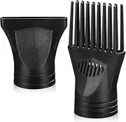 FRCOLOR Hair Dryer Nozzles Set 2 Pcs Universal Diffuser Concentrator for Hair Styling Tool
