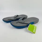 Crocs Swiftwater Flip Flops Mens 13 Sandal Graphite Ultramarine 202547 Gray Blue