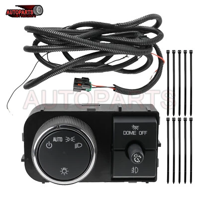 For 2007-2013 GMC Sierra 1500 2500 3500 Black Fog Light Wiring Harness + Switch