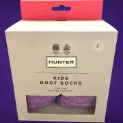 HUNTER KIDS HALF CARDIGAN KNITTED CUFF BOOT SOCKS SIZE: SMALL (8-10) KAS4004AAC