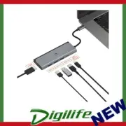 Cygnett Unite TravelMate 5-in-1 USB-C Multiport Hub Adapter Dock 3xUSB-A 3.0 1xU