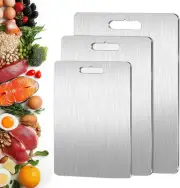 Titanium Cutting Board Set of 3, 100% Pure Titanium Cutting Boards for Kitchen,