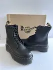 Dr. Martens Jarrick Smooth Leather Platform Boots Black Sz Women’s 10 NWB