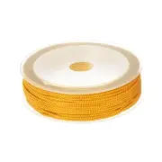 1.5mm Nylon Cord Beading String Chinese Knot Knitting String, Yellow, 65ft