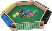 KOMBIUDA Versatile 6-Sided Flip Game Table Automatic Mahjong Screen Felt Covers for Christmas Drinking Games