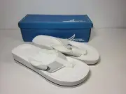 Vintage NOS Sperry Top-Sider Womens Flip Flop Sandals White Boating Yacht 7m