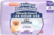 Hartz Home Protection Miracle Guard Lavender Scented Dog Pads-Regular-25 ct-FAST