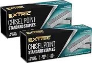 Staples 2 Pack - 10,000 Staples Standard - Heavy Duty Chisel Point Standard Staples 1/4 Inch Staple - Standard Staples for Stapler Jam Free Office Staples for Standard Stapler