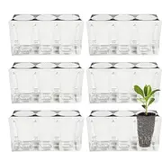 Plant Starter Trays | Plant Starter Trays Seedling Pot with Drain Hole | High Strength Outdoor Gardening Greenhouse Propagation Station for Home Vegetables