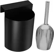OKUMEYR 1 Set Stainless Steel Food Scoop Multi Purpose Ice Scoop for Nuts Grains Rice Flour and Cereals for Home Milk Tea Shops and Commercial Kitchens