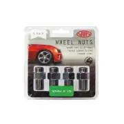 SAAS Wheel Nuts Mag 12 x 1.50 Chrome Finish 43mm Length - in a Pack of 5