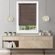 Achim Home Furnishings Cordless GII Luna 2" Vinyl Venetian Blind, 29" x 64", Mahogany